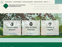 Tablet Screenshot of frederickcountygives.org